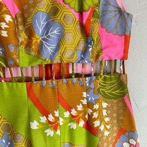 Vintage Alex Colman wide leg Romper with Cutouts